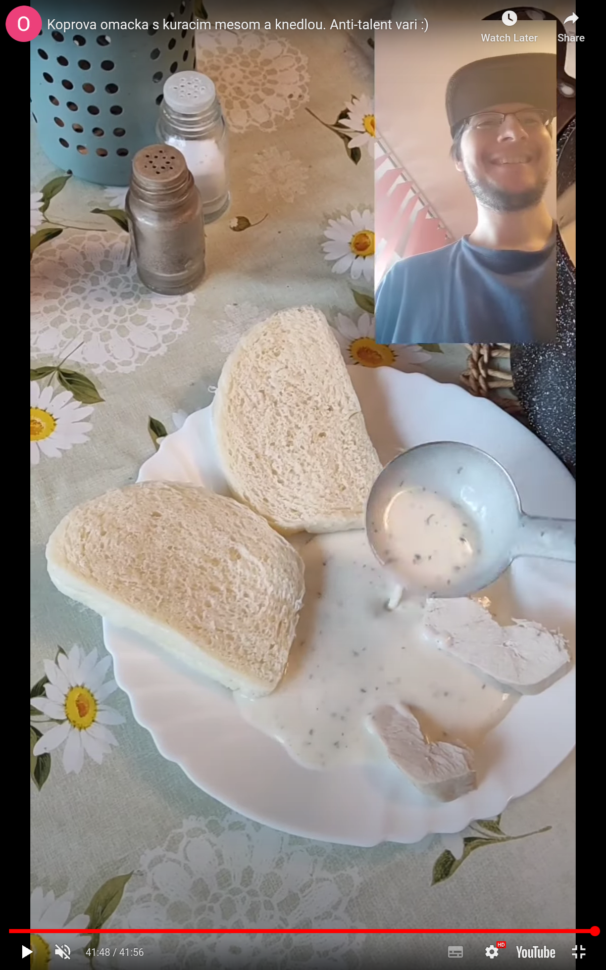 Koprova omacka s knedlikom